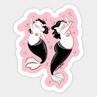 Piggy mermaids Sticker